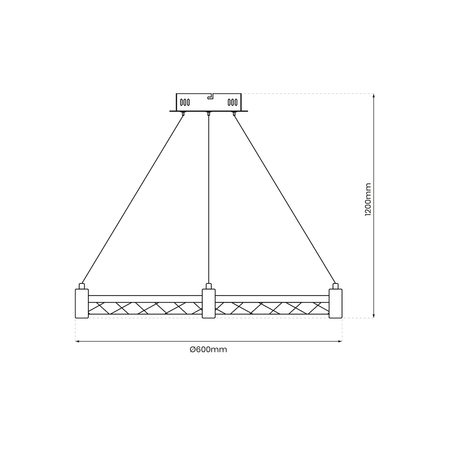 Milagro - Lampa wisząca ELEGANCE 36W LED