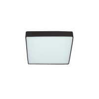 Quattro lampa sufitowa plafon kwadrat czarny 35x35 18W LED 4000K klosz bia³y