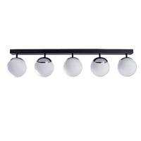Milagro - Lampa sufitowa SFERA BLACK/CHROME 5xE14