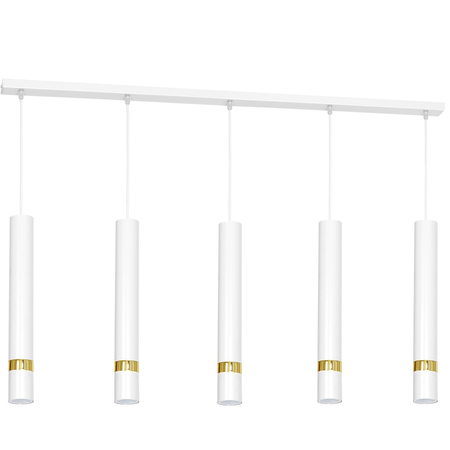 Milagro - Lampa wisząca JOKER WHITE/GOLD 5xGU10