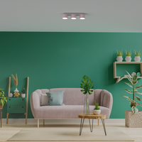 Milagro - Lampa sufitowa DIXIE Pink/White  3xGX53