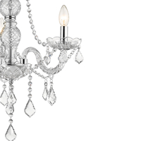 Lampa wisząca Cristallo srebrna 3xE14