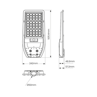 Latarnia Solarna Via 100W 1200lm 6000K