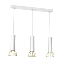 Milagro - Lampa wisząca DANTE White/Gold 3x mini GU10