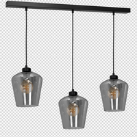 Milagro - Lampa wisząca SANTIAGO SMOKED 3xE27
