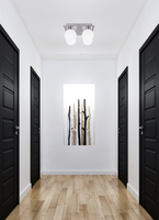 Oden lampa sufitowa chromowy 4x40w g9 klosz biały