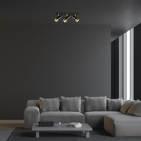 Milagro - Lampa sufitowa DANI BLACK/GOLD 3xGU10