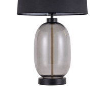 Lampa stołowa Amur dymna 1xE27