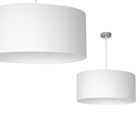 Milagro - Lampa wisząca CASINO WHITE/CHROME 1xE27