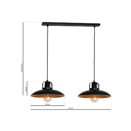 Milagro - Lampa Wisząca FELIX 2xE27