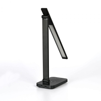 Lampka biurkowa czarna LED 18W z bezprzewodowym ładowaniem 1800-6500K 500lm