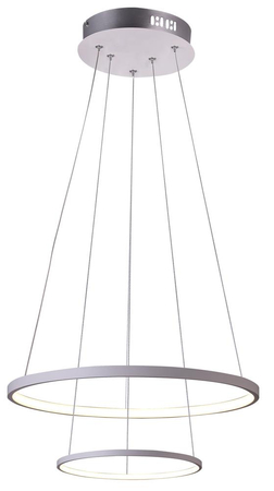 LUNE LAMPA WISZĄCA 50 OKRĄGŁY PODWÓJNY 40W LED 4000K BIAŁY