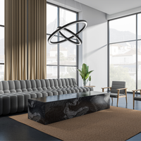Milagro - Lampa wisząca GALAXIA BLACK 46W LED