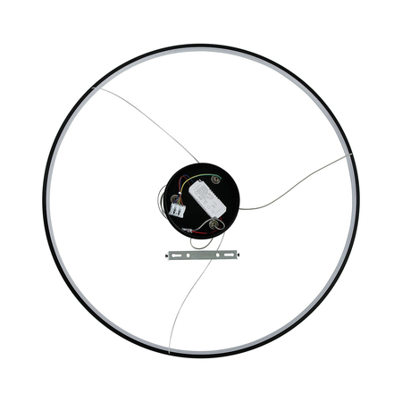 Lampa wisząca Ring 66 cm czarna LED CCT