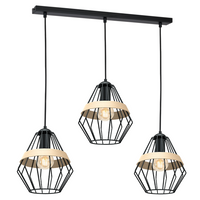 Milagro - Lampa wisząca CLIFF BLACK 3xE27