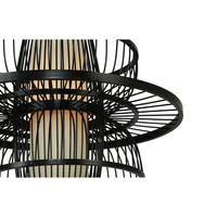 Rattanowa lampa wisząca Astra czarna 1xE27