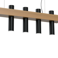 Milagro - Lampa wisząca WEST BLACK 5xGU10