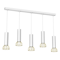 Milagro - Lampa wisząca DANTE White/Gold 5x mini GU10