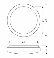 LAMPA SUFITOWA JASPER PLAFON 36W LED BIAŁY 4000K