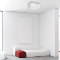Milagro - Lampa sufitowa ALBION BIEL / BAWEŁNA 2xE27