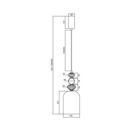 Milagro - Lampa wisząca ARTE 12W LED śr. 16cm czarna