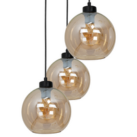 Milagro - Lampa wisząca SOFIA AMBER 3xE27