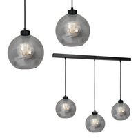 Milagro - Lampa wisząca SOFIA SMOKED 3xE27