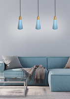 LAMPA WISZĄCA FARO 1 NIEBIESKI