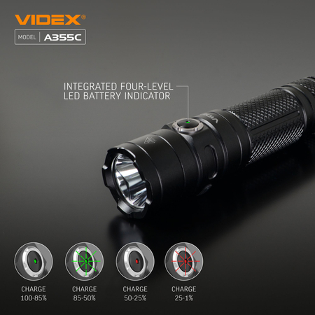 Latarka kompaktowa LED przenośna 20W 4000lm IP68 CREE VLF-A355C