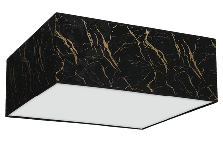 Milagro - Lampa sufitowa SENSO Black/Gold kwadrat 3xE27