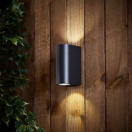 Oprawa elewacyjna kinkiet LED czarny 6W IP44 2700K