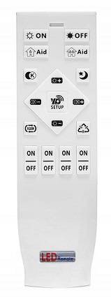 LAMPA DEKORACYJNA PANEL 66W KWADRAT CZARNA STELLA + PILOT  DL-F01