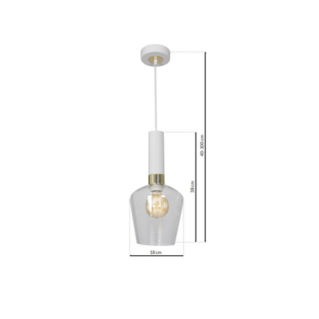 Milagro - Lampa wisząca ROMA WHITE 1xE27