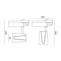 Reflektor szynowy LED  NEXTRACK NT1 30W 3400K 45° biały Kobi Pro