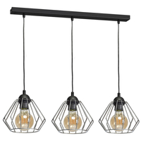 Milagro - Lampa wisząca NORMAN BLACK 3xE27