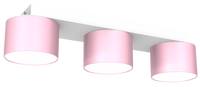 Milagro - Lampa sufitowa DIXIE Pink/White  3xGX53