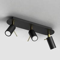 Milagro - Lampa sufitowa PRESTON GOLD/BLACK 3x mini GU10