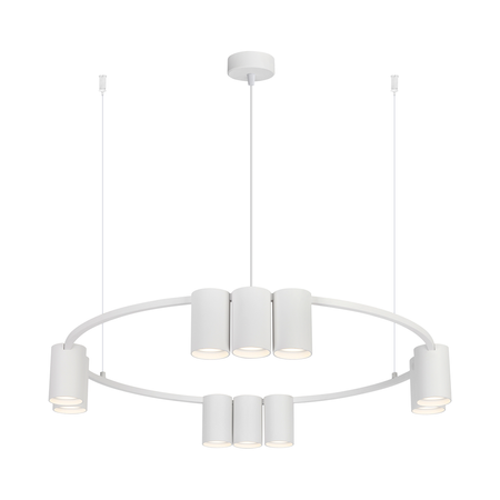 Milagro - Lampa wisząca (koło) GENESIS WHITE 10xGU10
