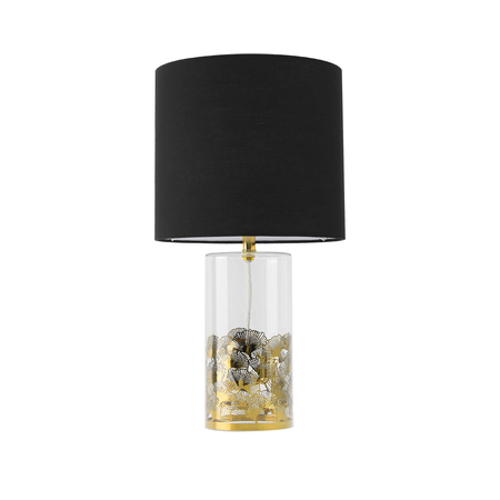Lampa stołowa Sunflower czarno - transparentna 1xE27