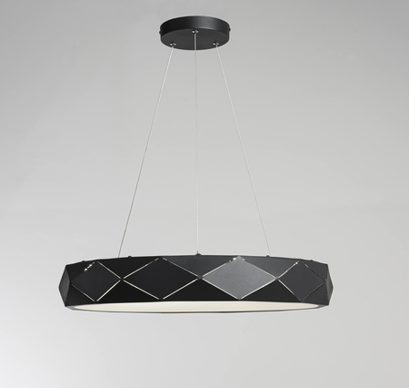 Lampa wisząca Reus czarna LED 4000K