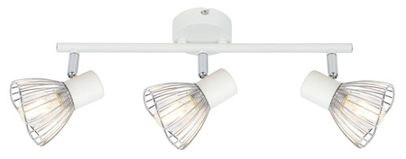 Candellux - Fly Lampa Sufitowa Listwa 3X40W E14 Biały/Chrom