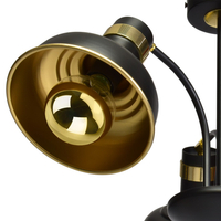 Milagro - Lampa sufitowa MARGO BLACK/GOLD 3xE27
