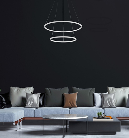 Milagro - LAMPA WISZĄCA ORION WHITE 53W LED