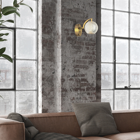 Diamond kinkiet złoty