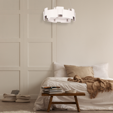 Milagro - Lampa wisząca TORINO WHITE 24W LED