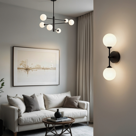 Lampa Dekoracyjna AM201 6xG9 Czarna GARDA