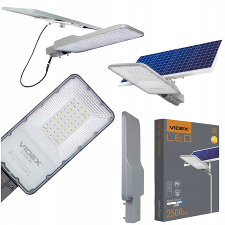 Lampa uliczna panel solarny LED Videx 100W + pilot