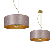 Milagro - Lampa wisząca ZIGGY PINK Gold/Pink 3xE27