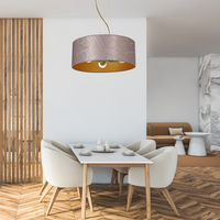 Milagro - Lampa wisząca ZIGGY PINK Gold/Pink 3xE27