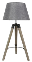 LUGANO LAMPA GABINETOWA 1X60W E27 SZARY + ABAŻUR O TYM SAMYM INDEKSIE